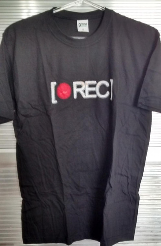 Rec - Camisa - Cor Preta, Com Logotipo Do Filme Espanhol Rec