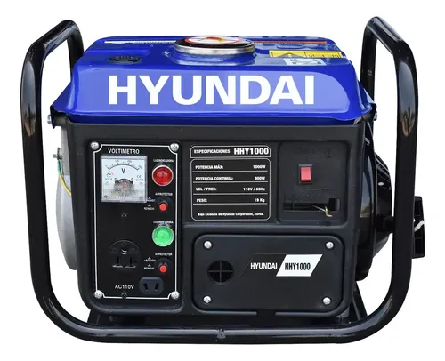 Generador Portátil Hyundai HHY1000 1000W monofásico 110V A Gasolina