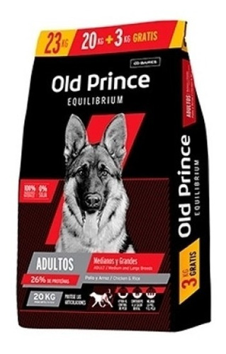 Old Prince Equilibrium Adulto Med/gde X 20 +3 Kg  Kangoo Pet