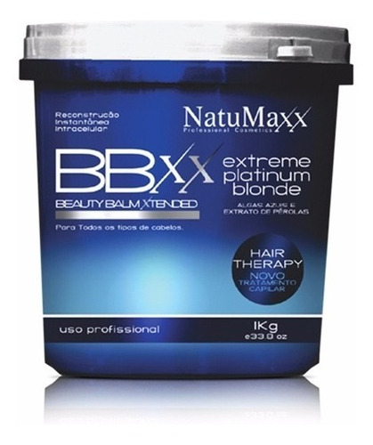 Btx Capilar Beauty Balm Extreme Platinum Blond Natumaxx 1k