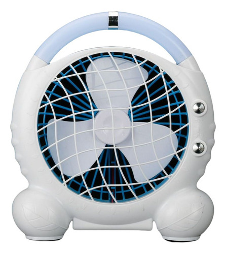 Mini Ventilador De Mesa Con Luz Lampara Usb Con 3 Aspas