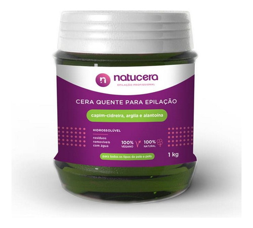 Cera Depilatória Natucera 1kg Capim Cidreira