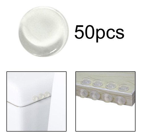 64x Tope De Puerta Cajones Muebles De Cocina Pies De Goma