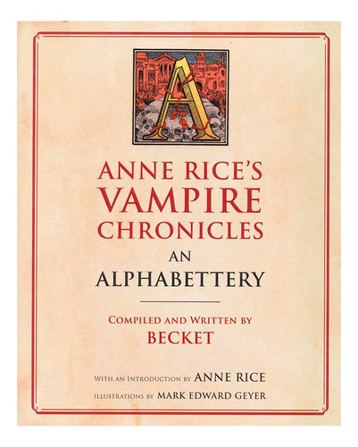 Libro Anne Rice's Vampire Chronicles An Alphabettery