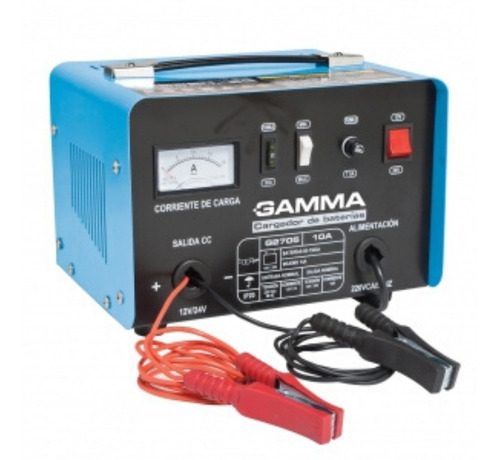 Cargador De Batería Gamma G2705 12 - 24 Volts - 10 Amp 