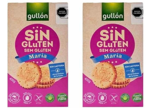 2 Pack Galletas Gullon Libre De Gluten, Lactosa, Y Huevo