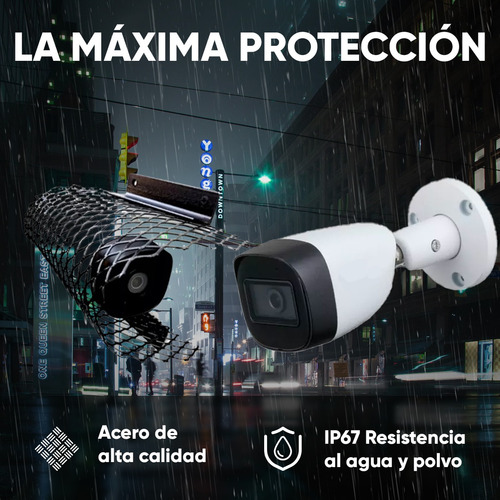 Kit Cámara 0280b-s5 2mp Ir30m + Protección Antivandálica