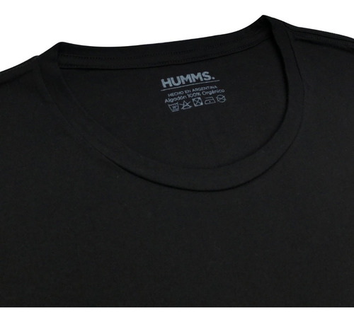 Imagen 3 de 7 de Remera Algodon Organico Manga Corta Humms Hombre