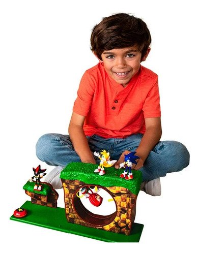 Set De Juego Sonic The Hedgehog - Zona De La Colina Verde
