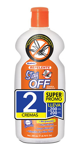 Oferta Repelente Stay Off Crema Adultos 2 X 200ml