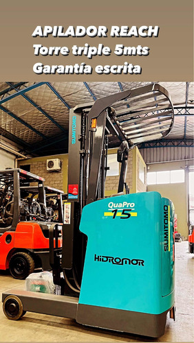 Imagen 2 de 9 de Apilador Reach Sumitomo 1.5tn Triple 5mts Garantia Japon