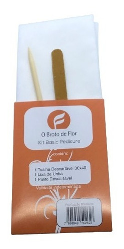 Kit Pedicure Descartável S/ Lixa Dos Pés Básico Pct 20 Unid