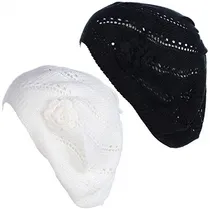 Comprar Gorros Sombreros Y Boinas De Punto Negro Talla Única