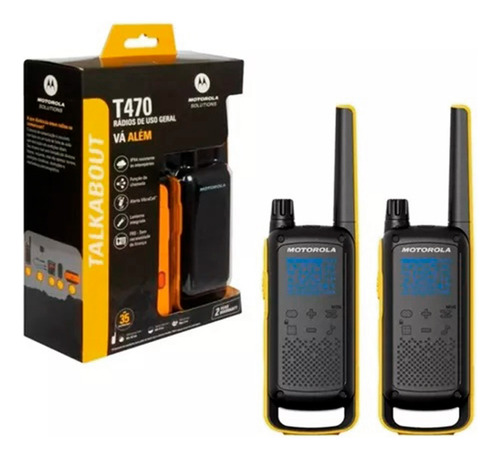 Radios Motorola T470 Walkie Talkie Hasta 56km A Prueba Agua