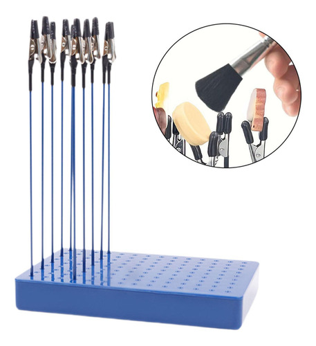 10 Piezas De Clips De Pintura Soporte De Azul 20 Clips