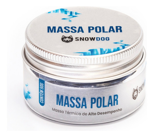 Massa Polar Snowdog Massa Térmica De Alta Performance 50g Cor Cinza