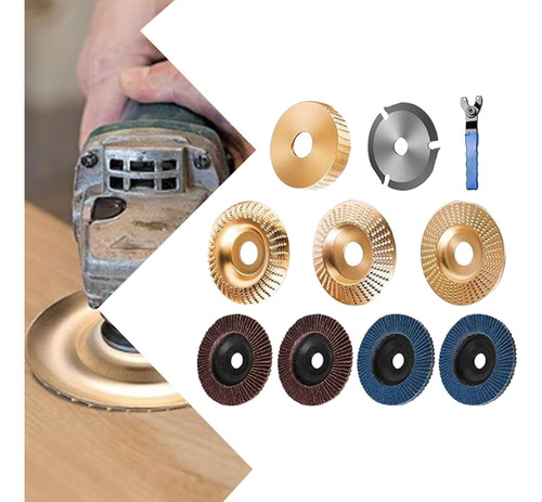 Conjunto De Discos De Escultura Em Madeira, Rodas De Corte,