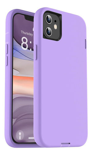 Oribox Funda P/ iPhone 11 Púrpura Tacto Suave Protectora