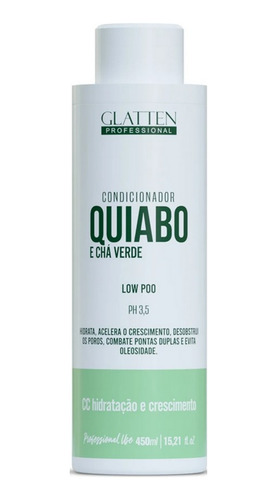 Glatten Quiabo E Chá Verde Condicionador 450 Ml