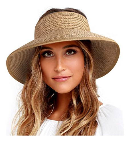 Sombrero Con Visera Para El Sol Para Mujer Color Caqui