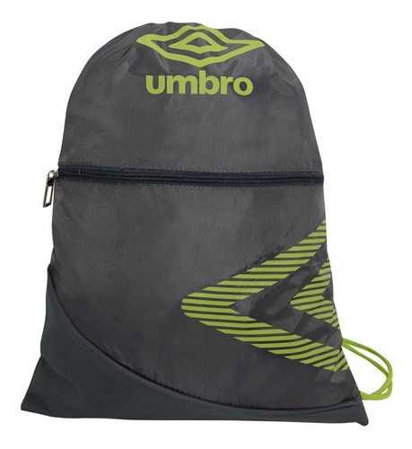 Umbro® Mochila/bolsa Deportiva, Gym, Fitness, Casual, Viaje Color Gris/Verde