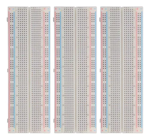 Kit 3 Breadboard 830 Puntos Prototipo Pcb Para Arduino