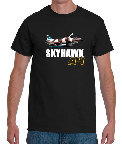 Imagen 2 de 4 de Remera Avion A4 Sky Hawk Islas Malvinas Argentinas Colores