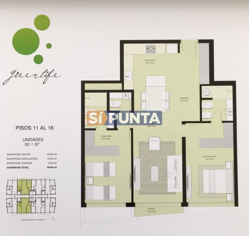 Imagen 1 de 16 de Apartamento En Greenlife