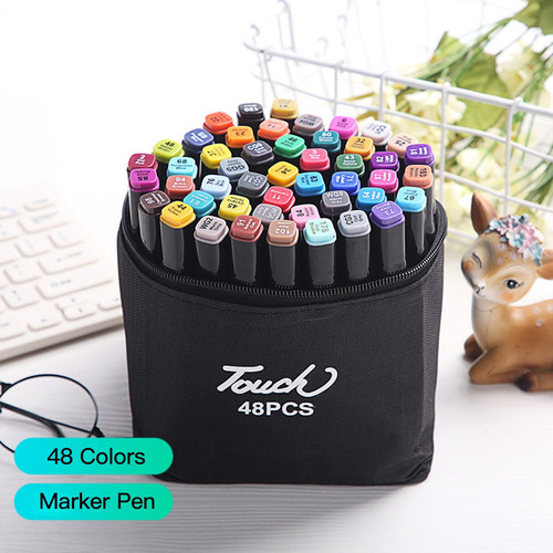 48 Cores Art Markers Conjunto De Ponta Dupla Marcador De Pon