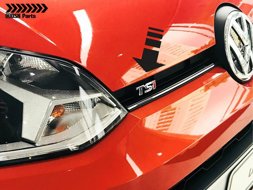Imagem 3 de 9 de Emblema Logo Tsi Pequeno Novo Up Tsi Grade Original Vw