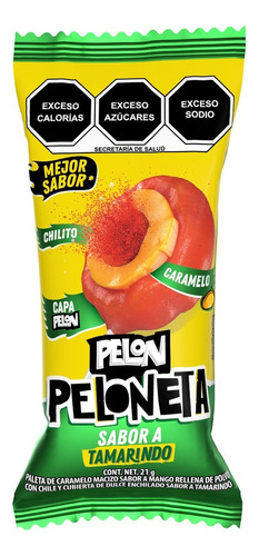 Pelón Peloneta 21gr - Paleta Enchilada - Producto Mexicano