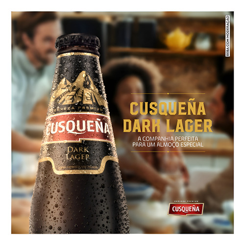 Cerveja Premium Cusquena - Negra - Garrafa De 330ml - 48 Un
