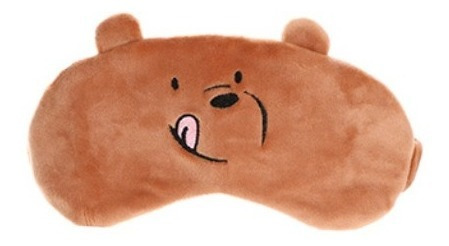 Almofada De Pescoço E Máscara Miniso - Ursos Sem Curso
