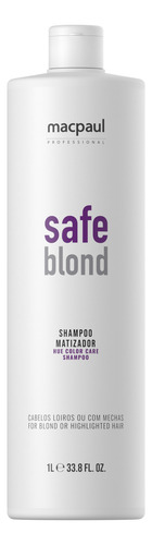 Shampoo Matizador Para Loiras E Com Mechas Safe Blond