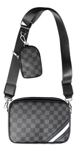 Bandolera De Viaje C/ Bolsa Accesorio Hombre Neceser Negro