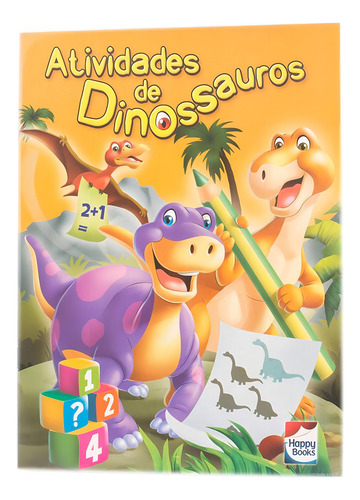 Atividades de Dinossauros: Vol.1 (Amarelo), de Little Pearl Books. Editorial Happy Books Editora Ltda. em português, 2018