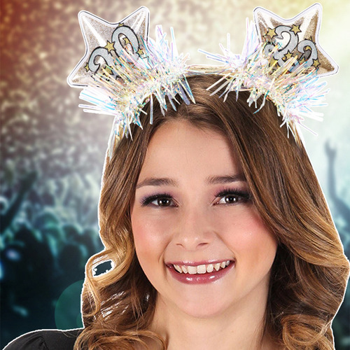 Diadema Con Forma De Estrella, Con Purpurina, Para Fiestas D
