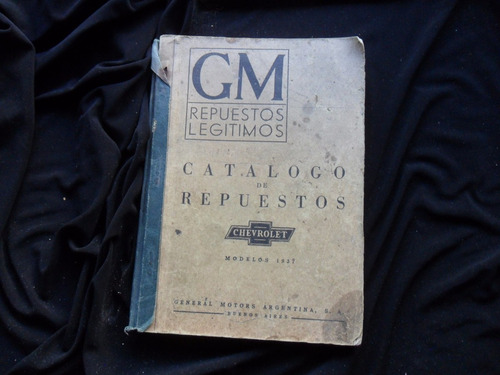 Manual Chevrolet 1937 Despiece Catalogo Repuestos Gm