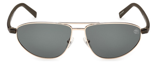 Lentes De Sol Verde Polarizados Timberland Tb932432r Color Dorado Varilla Dorado Armazón Dorado