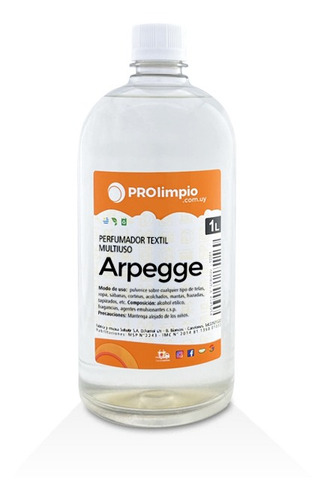 Perfumador Liquido Para Telas Aroma Arpegge 1 Litro