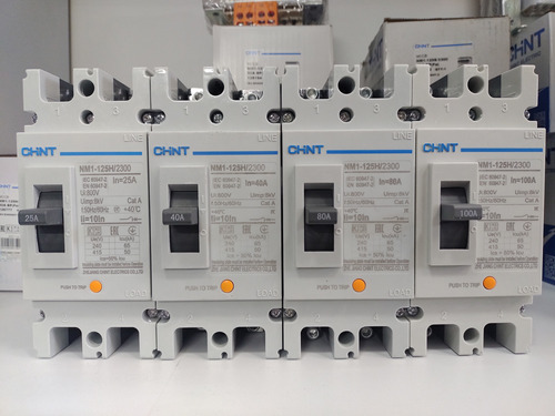 Breaker Industrial Chint Nm1/2-125h 2 Polos 25-125amp