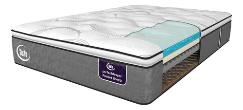 Colchón Serta Individual Sheepconfort + 2 Almohadas Memory