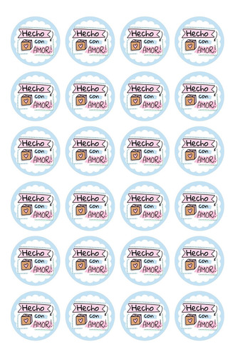 120 Stickers Adhesivos De 4 Cm Circular O Cuadrado