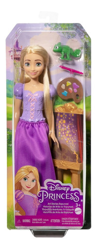 Princesa Disney Rapunzel Con Amigo Y 3 Accesorios Original