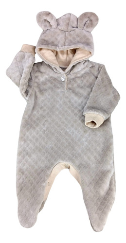 Enterito De Doble Plush De Bebé/a Varios Colores Camel Gris Claro 0