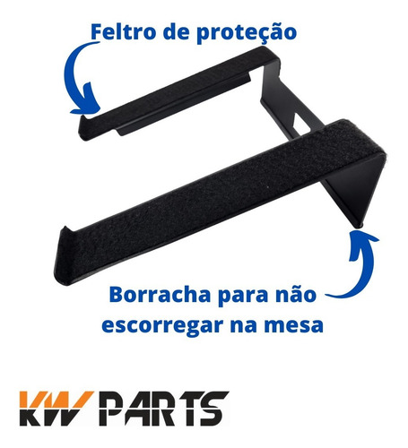 Suporte Base Para Notebook Fixo Ergonômico Inclinado