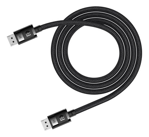 Cable 2m Audio Video 8k Displayport 1.4 Hdr Nylon Trenzado