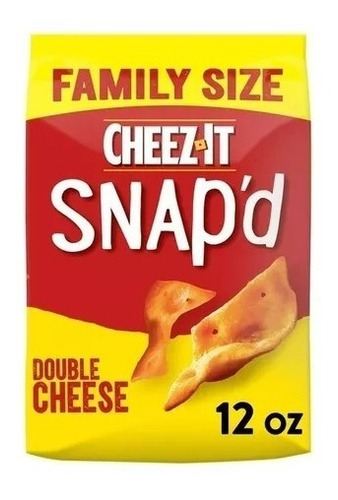 Cheez-it Snap'd Chips De Galleta De Queso Doble Queso, 12 Oz