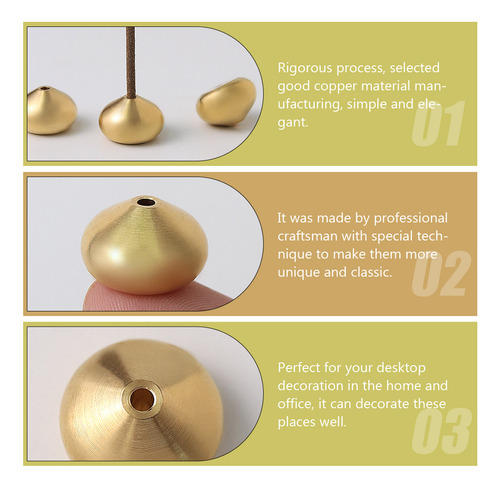 Minisoportes Decorativos De Cobre Para Quemar, 8 Unidades, E
