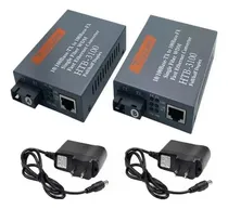Comprar 1 Par Convertidores Fibra Óptica Medios 10\u002F100 Ethernet 25km